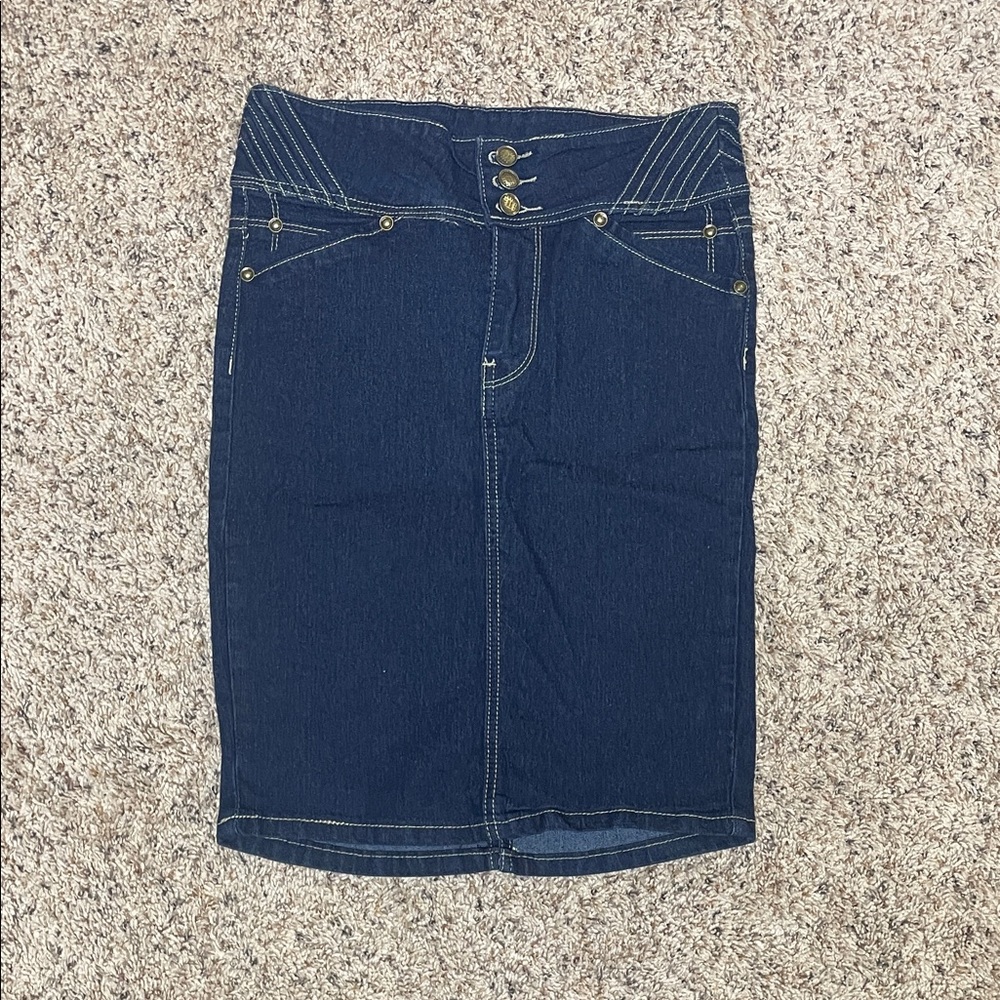 Denim Blue Skirt